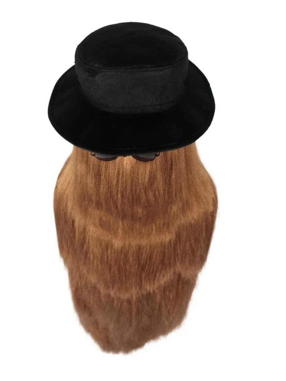 Cousin It Inspired Dapper Creature Costume - Wig, Hat & Glasses for Halloween